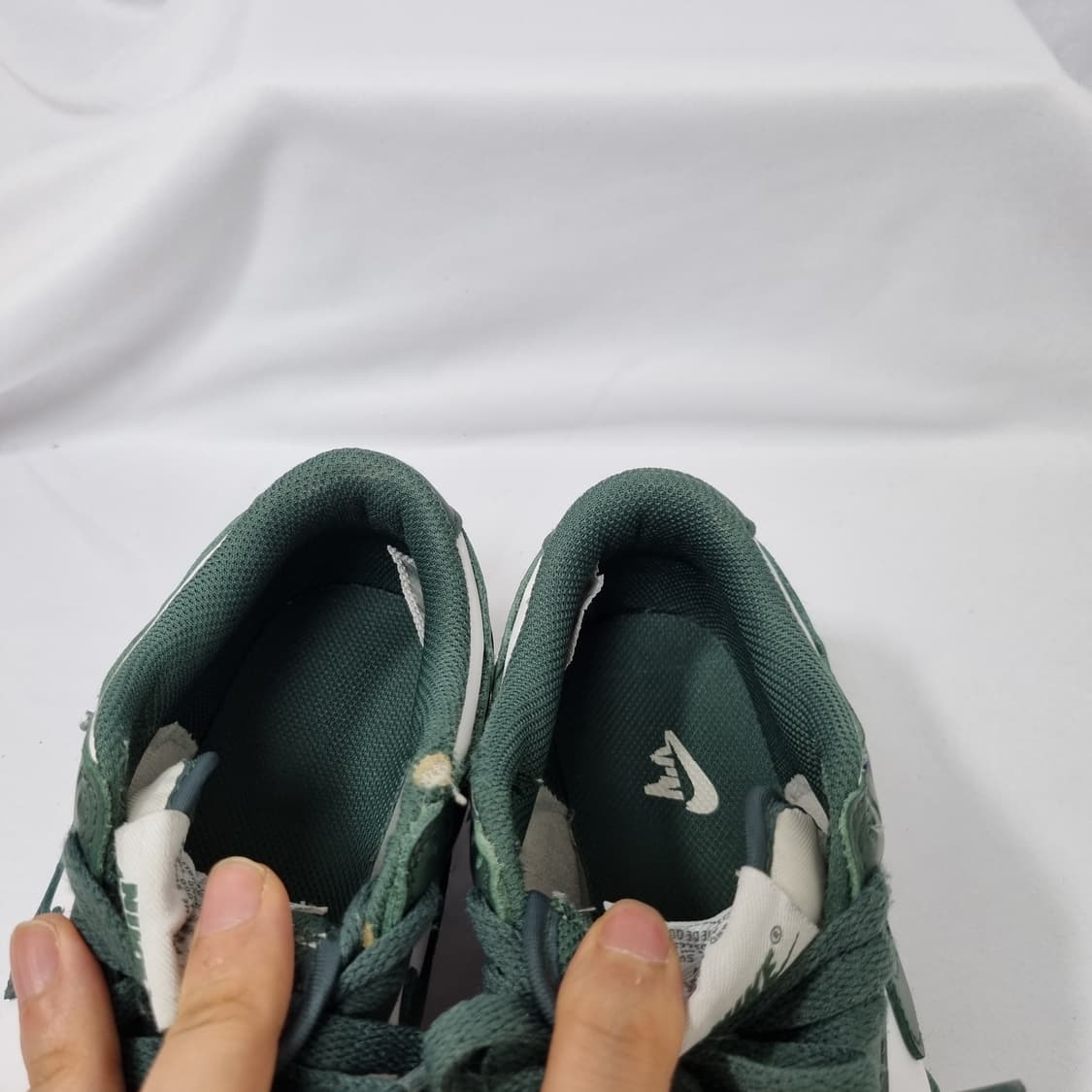 230 나이키 덩크 로우 화이트 빈티지 그린 스니커즈 상품이미지6