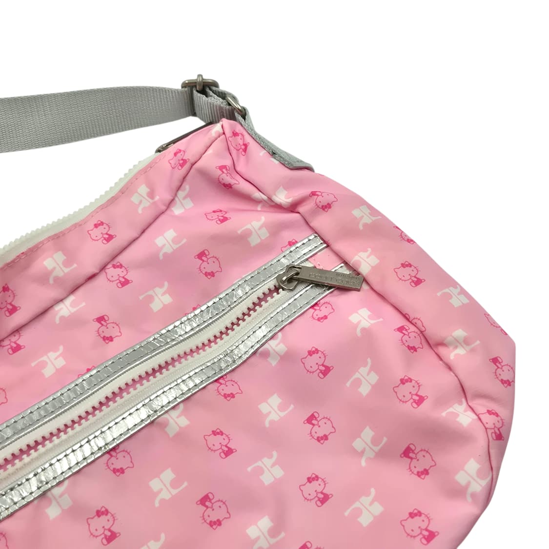 09s 꾸레쥬 x 키티 핑크 나일론 리본 2way백 상품이미지3