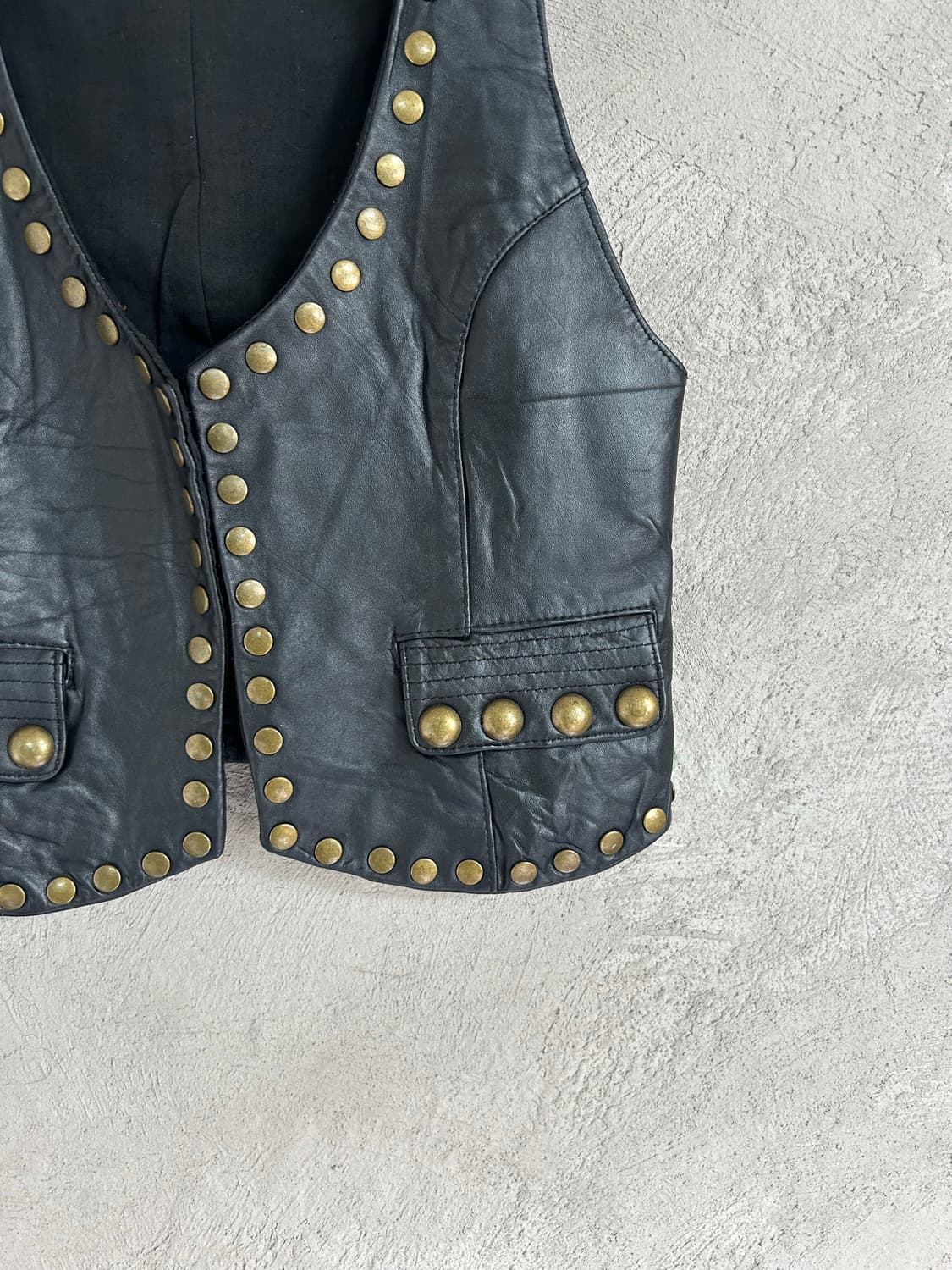 Y2K 갸루 램스킨 베스트 상품이미지3