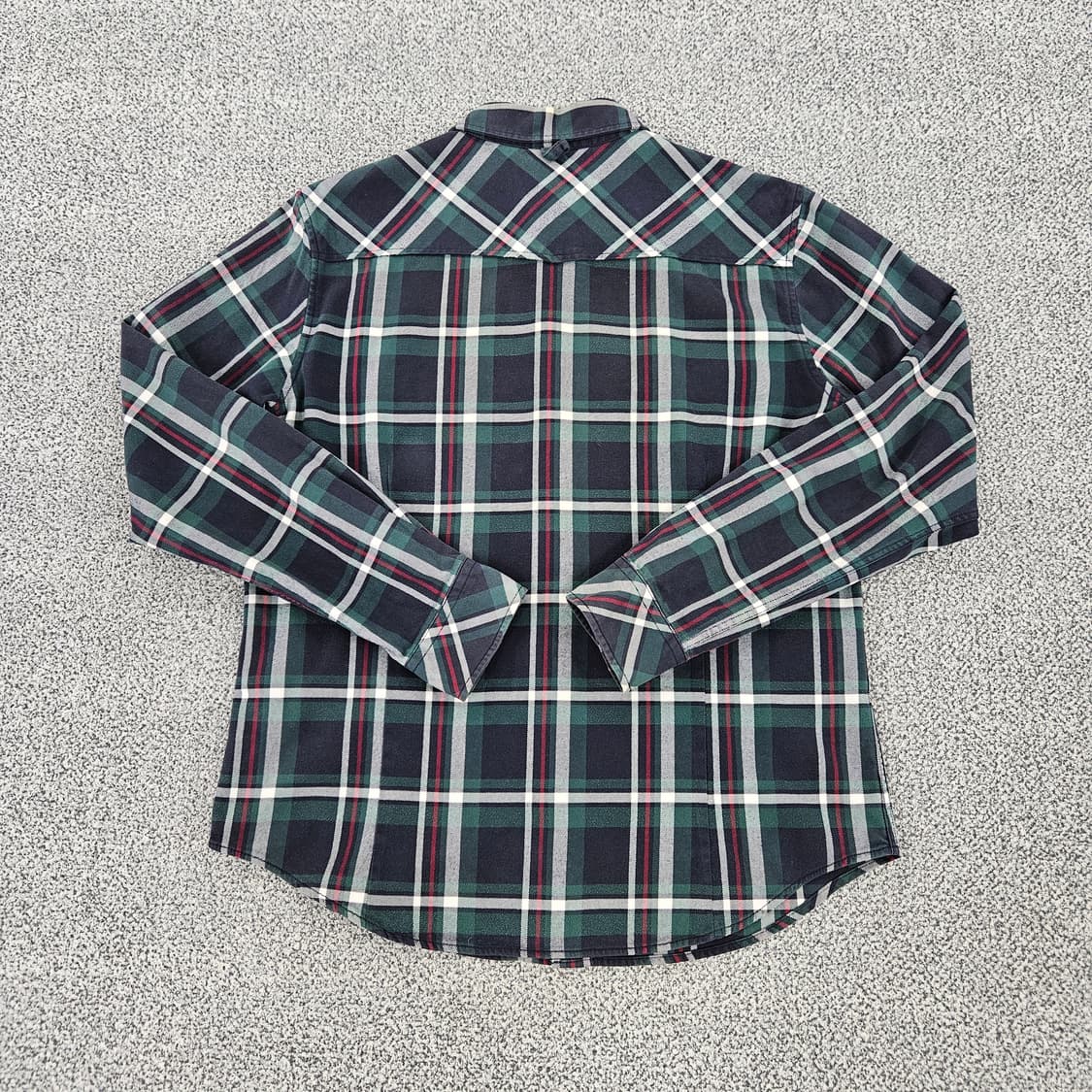 [L] 후부 FUBU 올드스쿨 그린 체크 셔츠 남방 1103JM2 상품이미지3