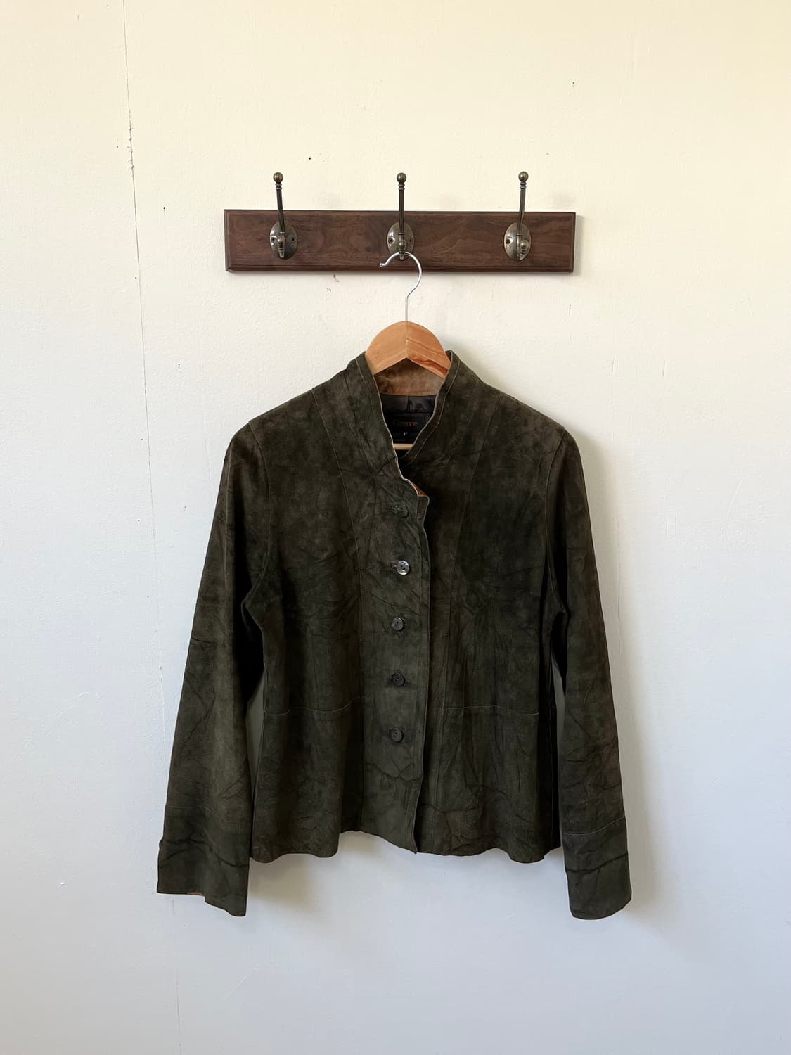 Cizenne 올리브 레오파드 피그스킨 자켓 상품이미지1