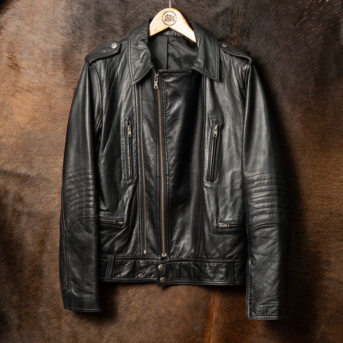 [100] 00s 장폴고티에 램스킨 더블라이더 자켓 블랙  상품이미지2