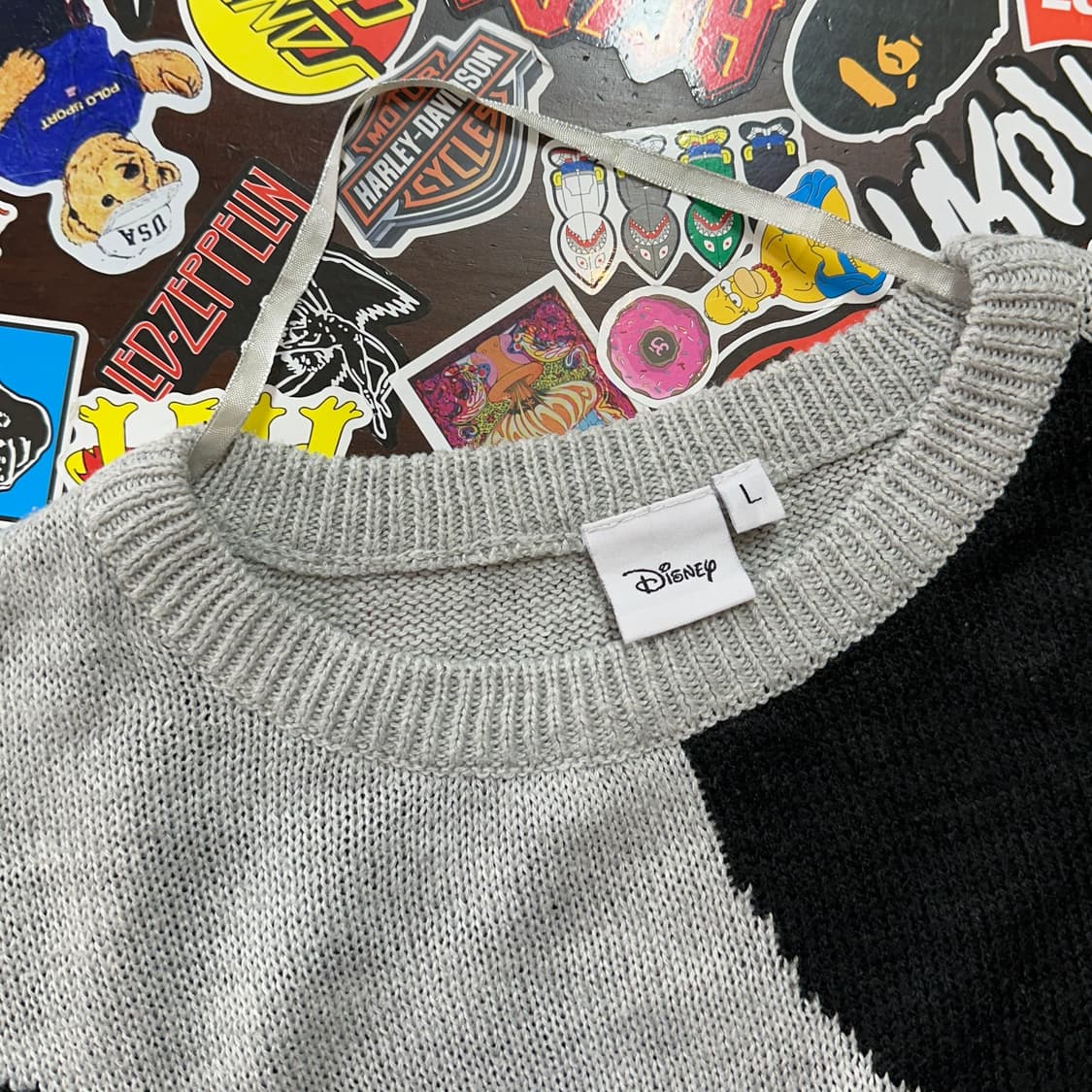 디즈니 미키 마우스 아크릴 니트 스웨터 L 상품이미지4