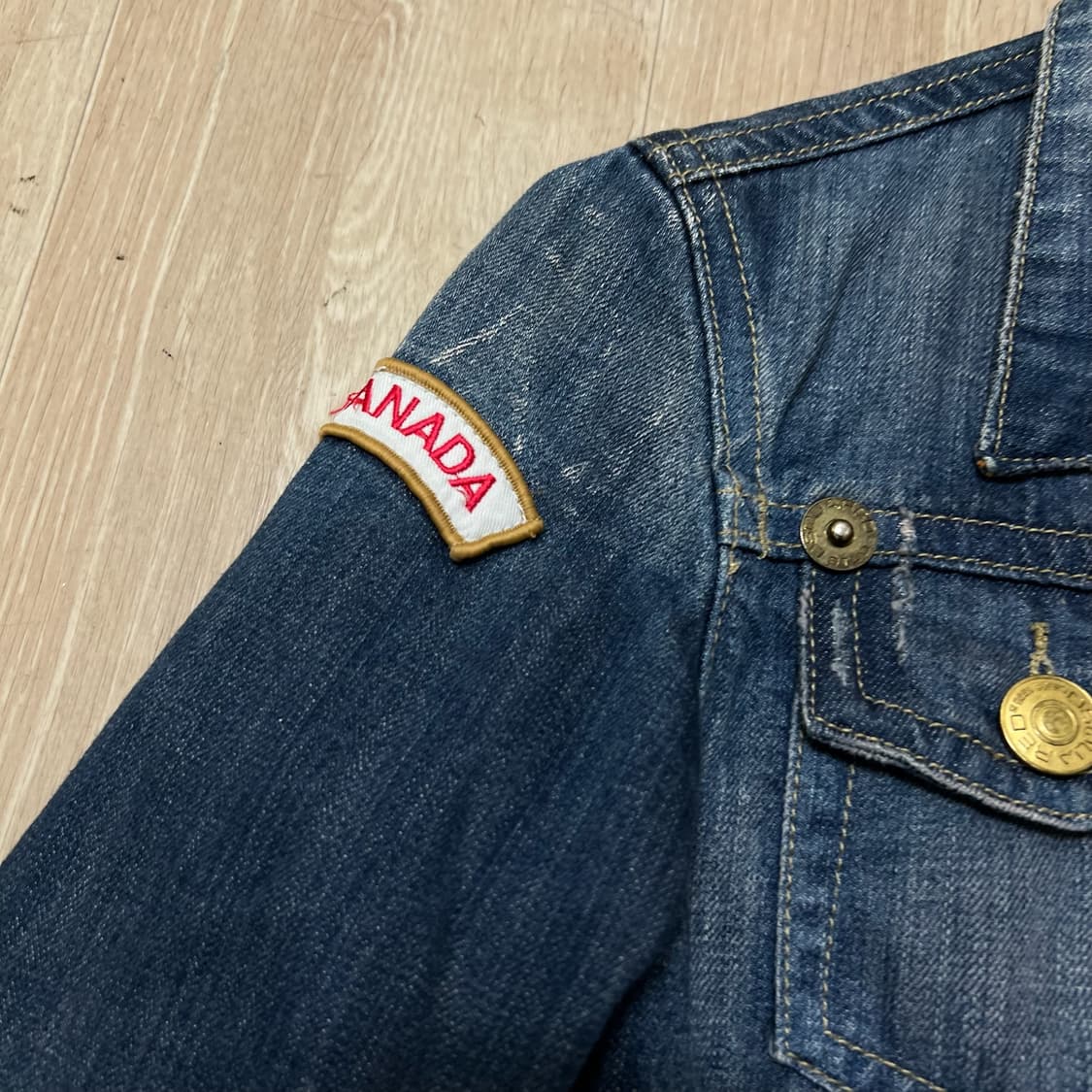 디스퀘어드2 여성 멀티패치 포켓 데님자켓 청자켓 40  상품이미지5