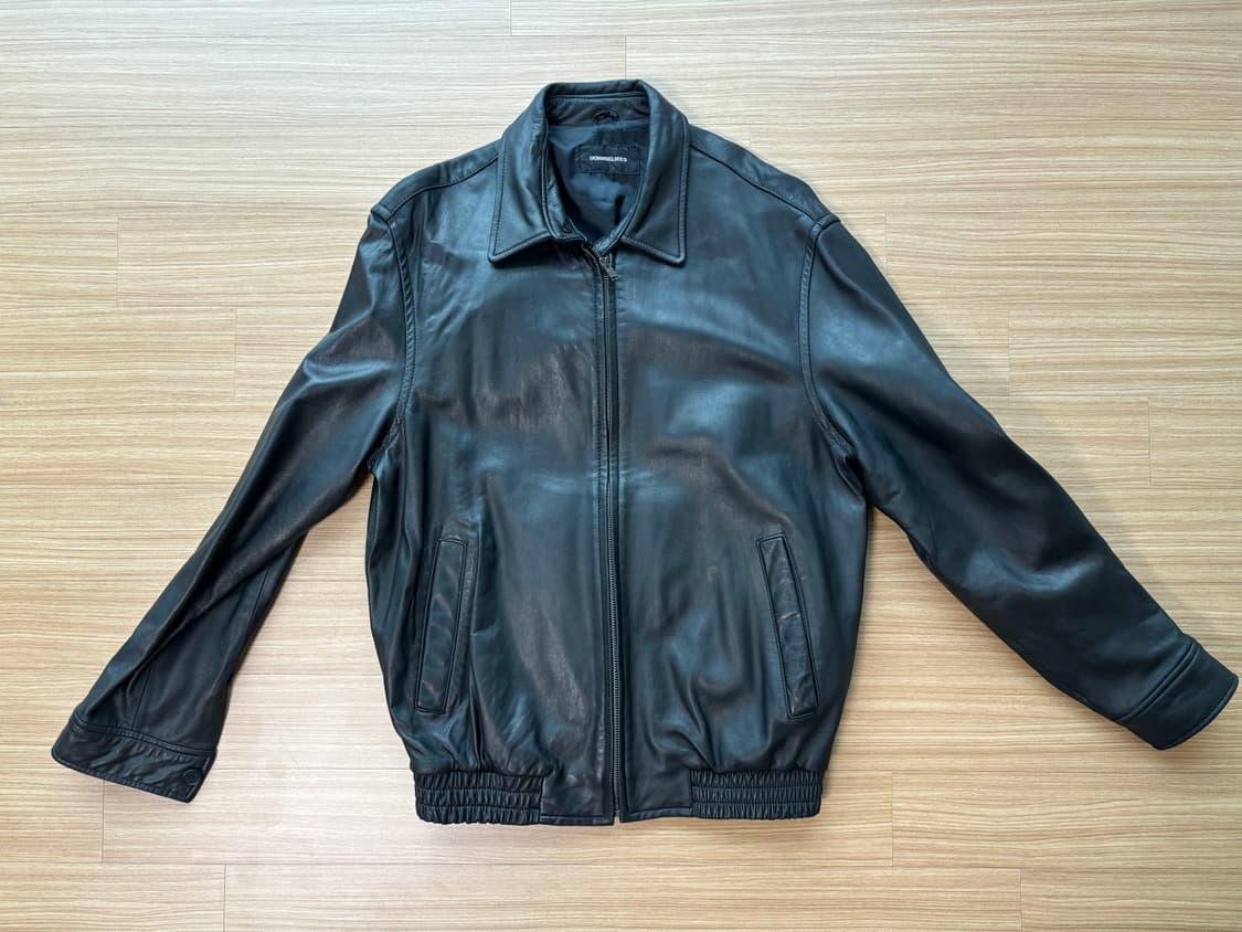 클래식 블랙 레더자켓 상품이미지5