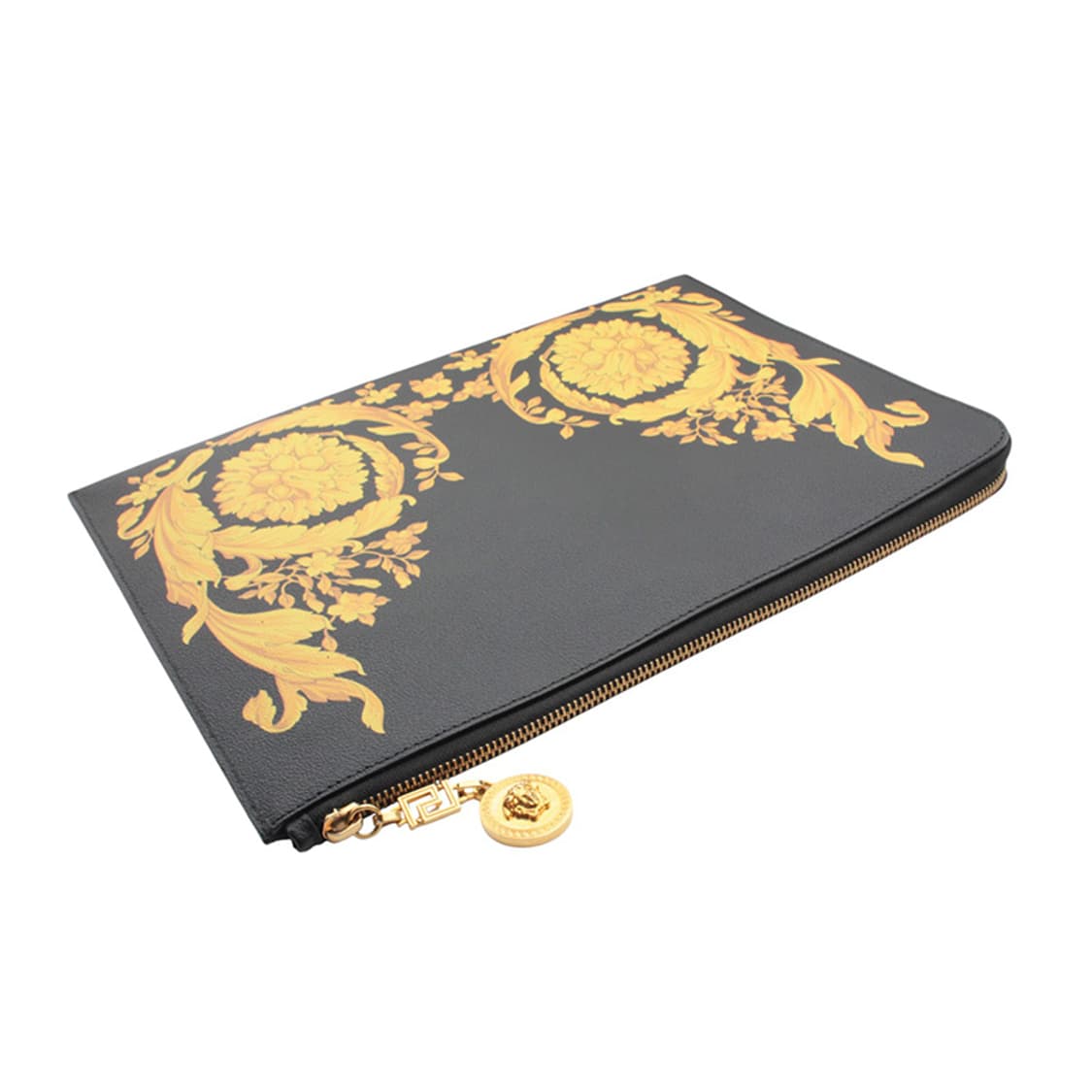 베르사체 쇼라인 블랙 레더 프린트 클러치백 상품이미지3