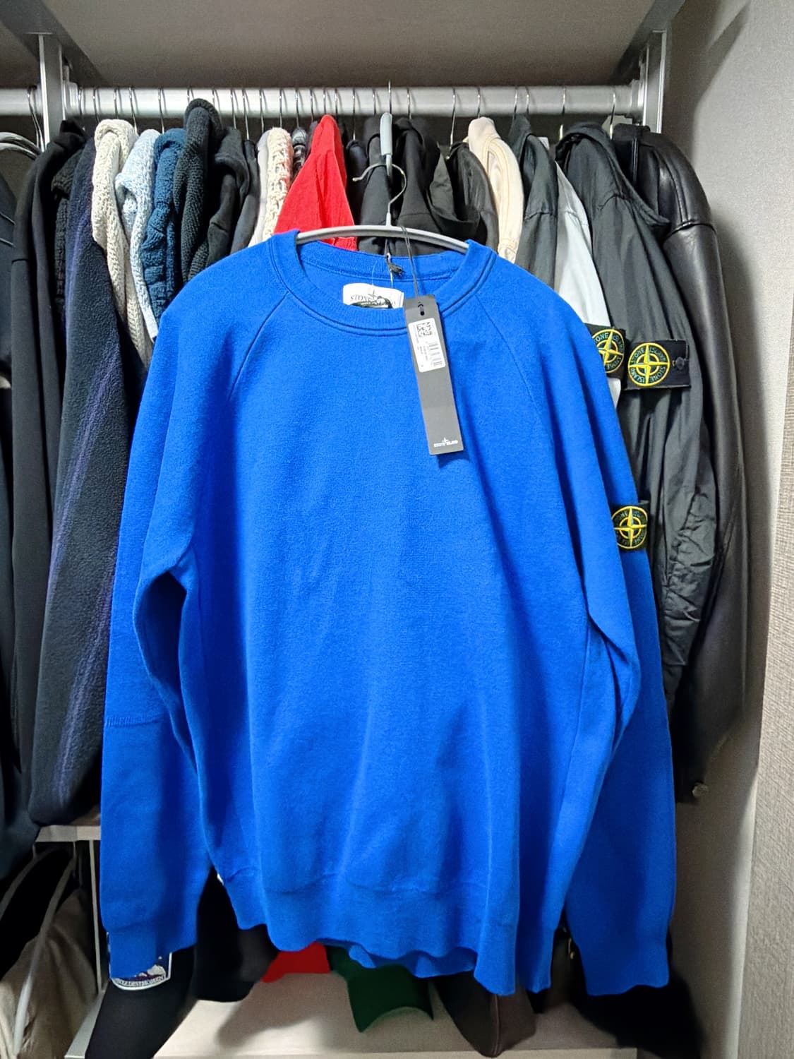 [L] 스톤아일랜드 니트 블루 상품이미지1