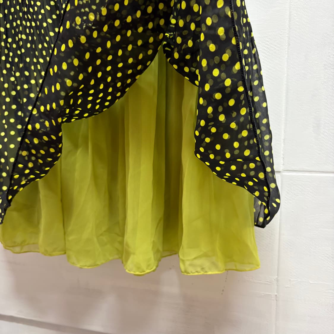 도트 레이어드 플리츠 키치 Y2K 스커트 JPN 상품이미지2