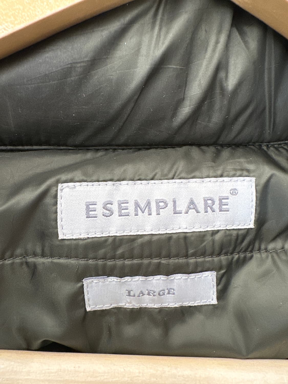 Esemplare 패딩 니트 집업 상품이미지2