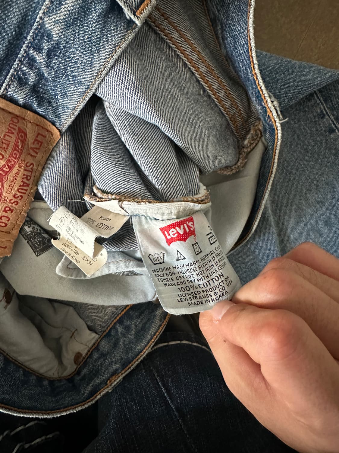Levis 리바이스 501 워싱 스트레이트 w32 상품이미지8