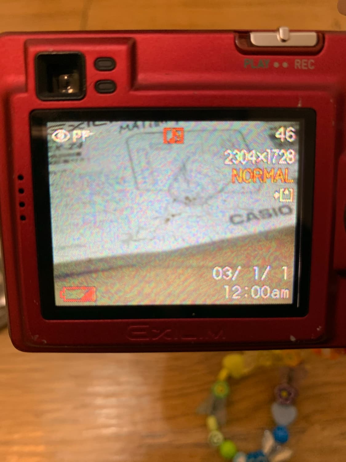 [희귀템] 카시오 EX-Z4 레드 - 크레들 포함 패키지 상품이미지7