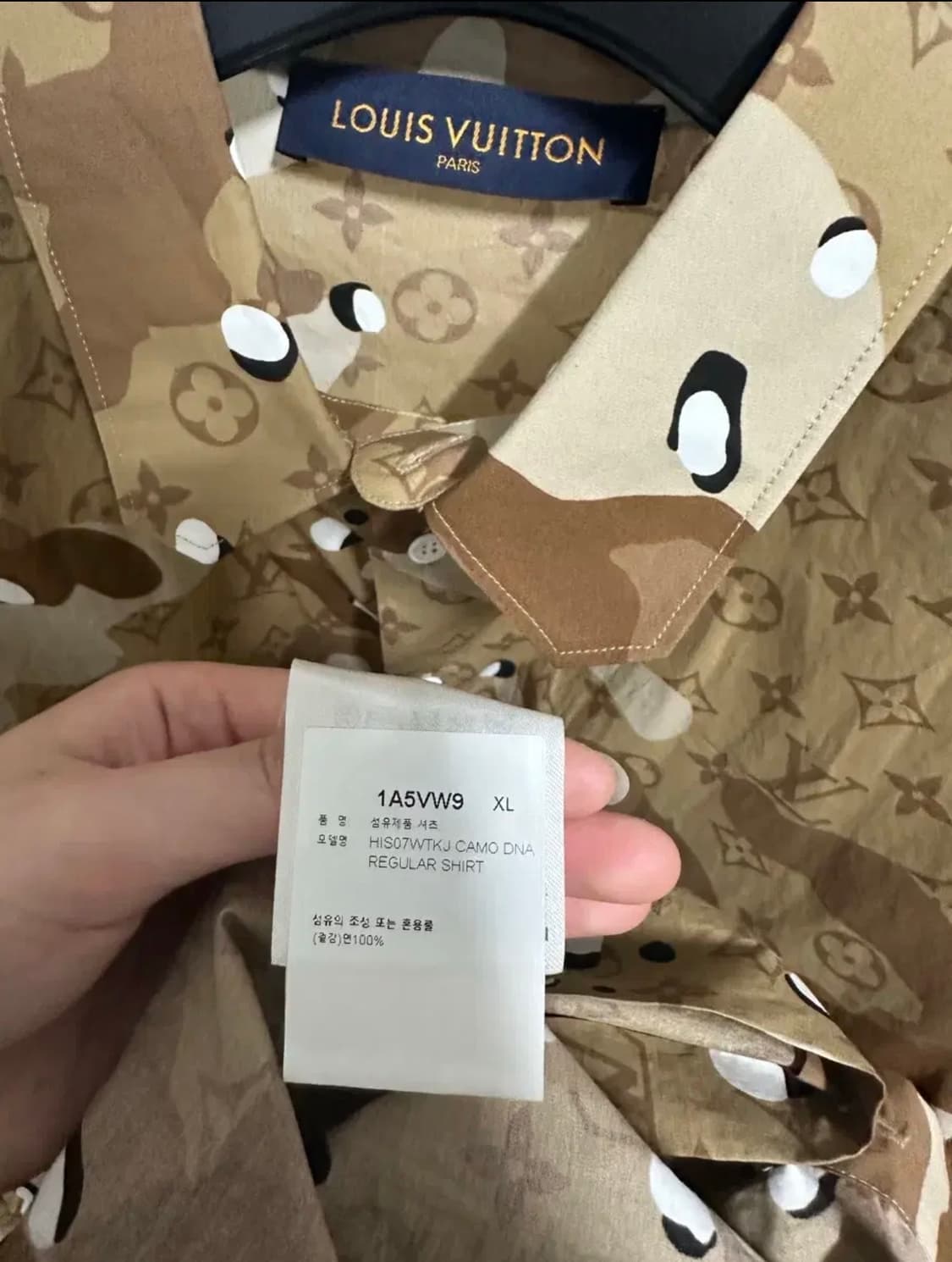 루이비통 카모 셔츠 XL 상품이미지3