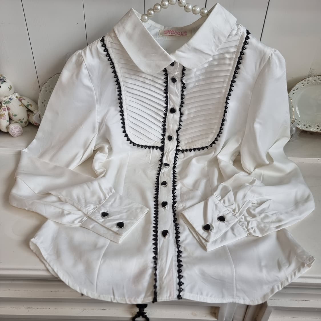 트랄라라 화이트 블라우스 상품이미지4