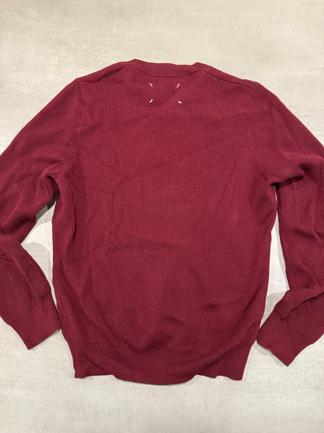 마르지엘라 스티치 울 니트 버건디 [S] 상품이미지2