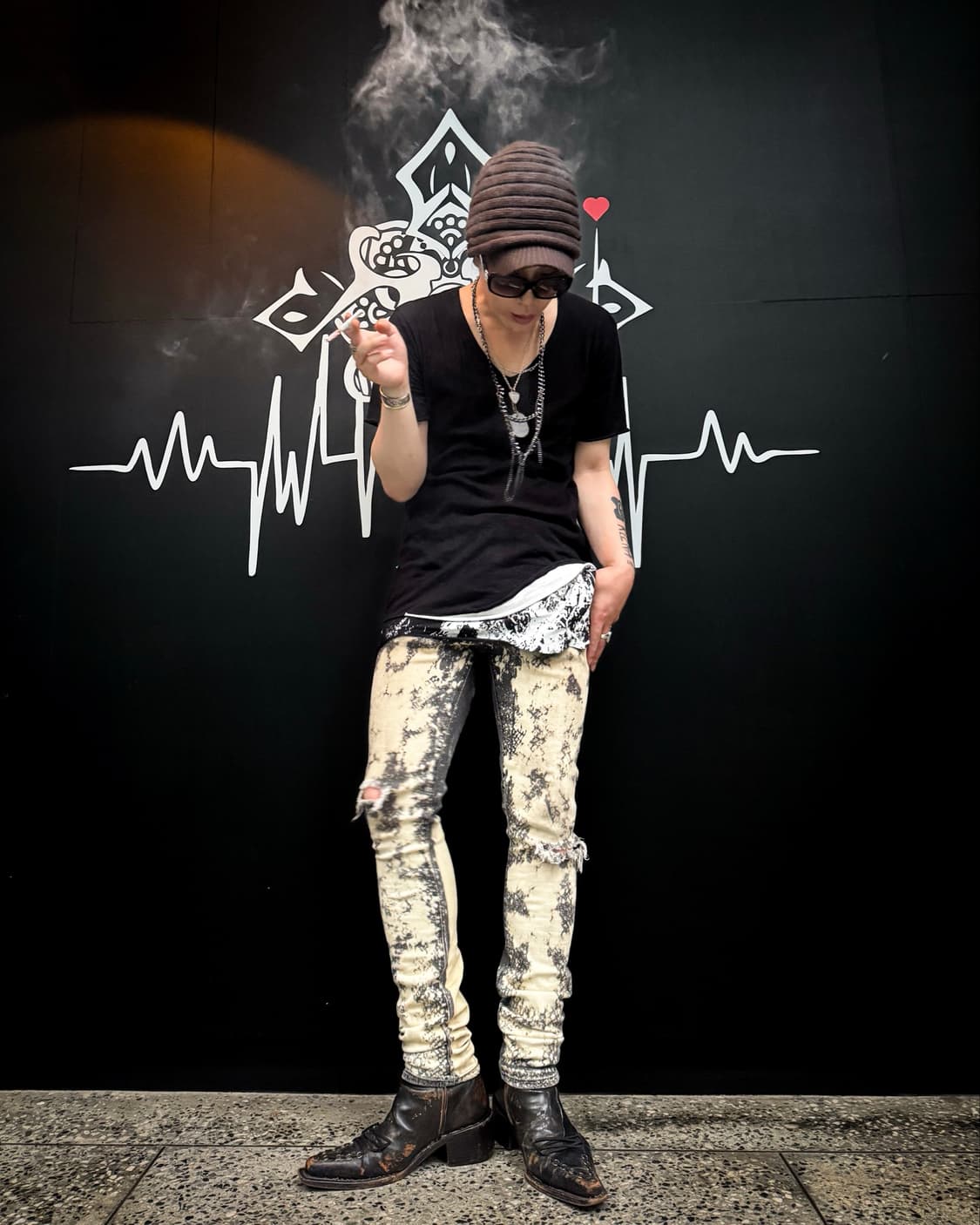 GAP Bleach Destroyed Skinny Denim Pants 상품이미지9