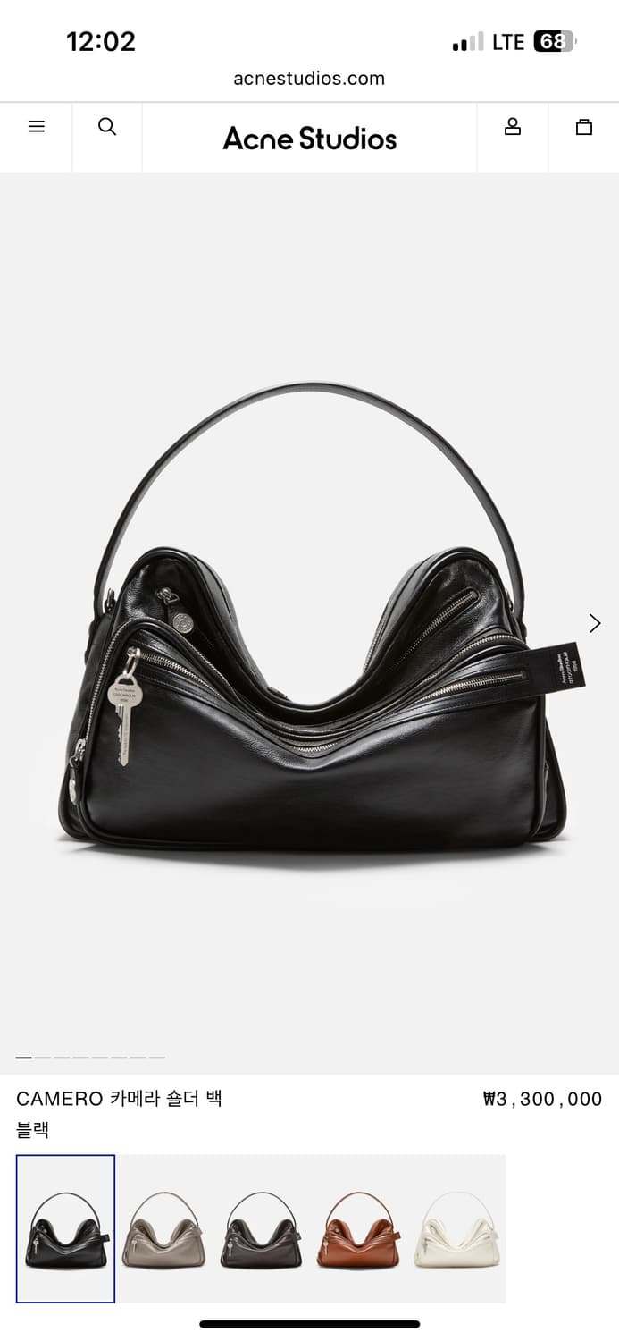 Camero 카메로 카메라 숄더백 블랙 새상품 상품이미지1