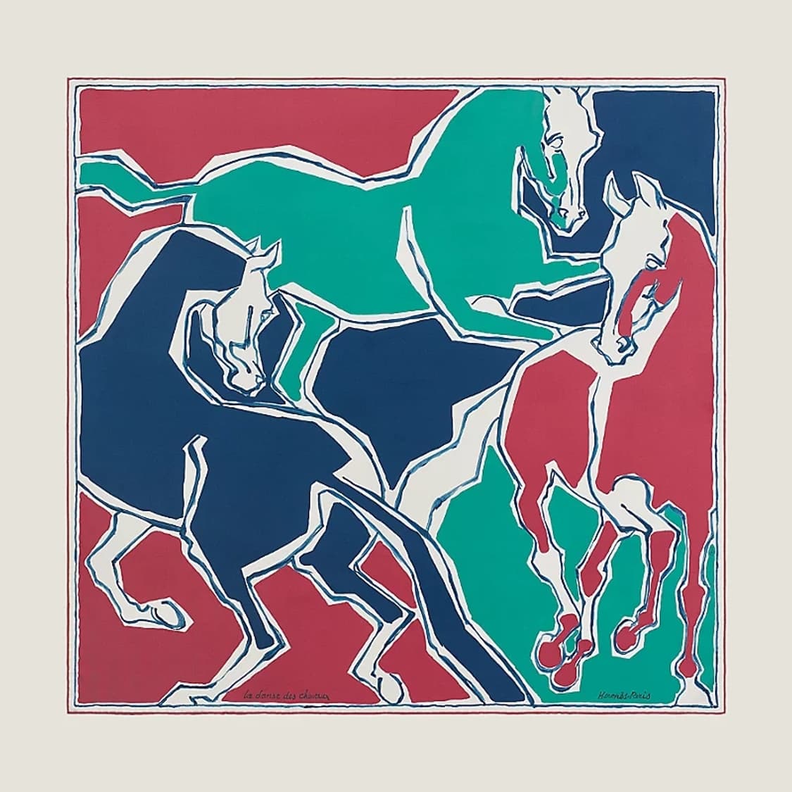 Hermes 에르메스 양면 까레 90 말들의 춤 새제품 상품이미지2