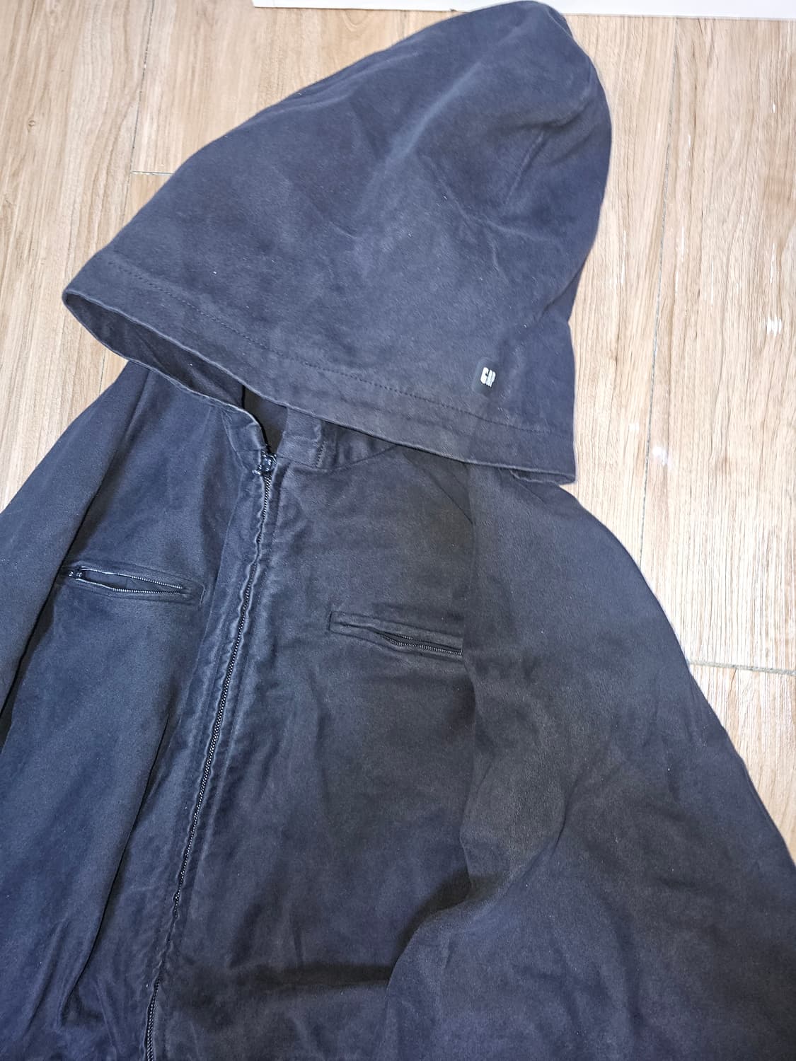 이지갭 사틴 오버롤 블랙 M 상품이미지5