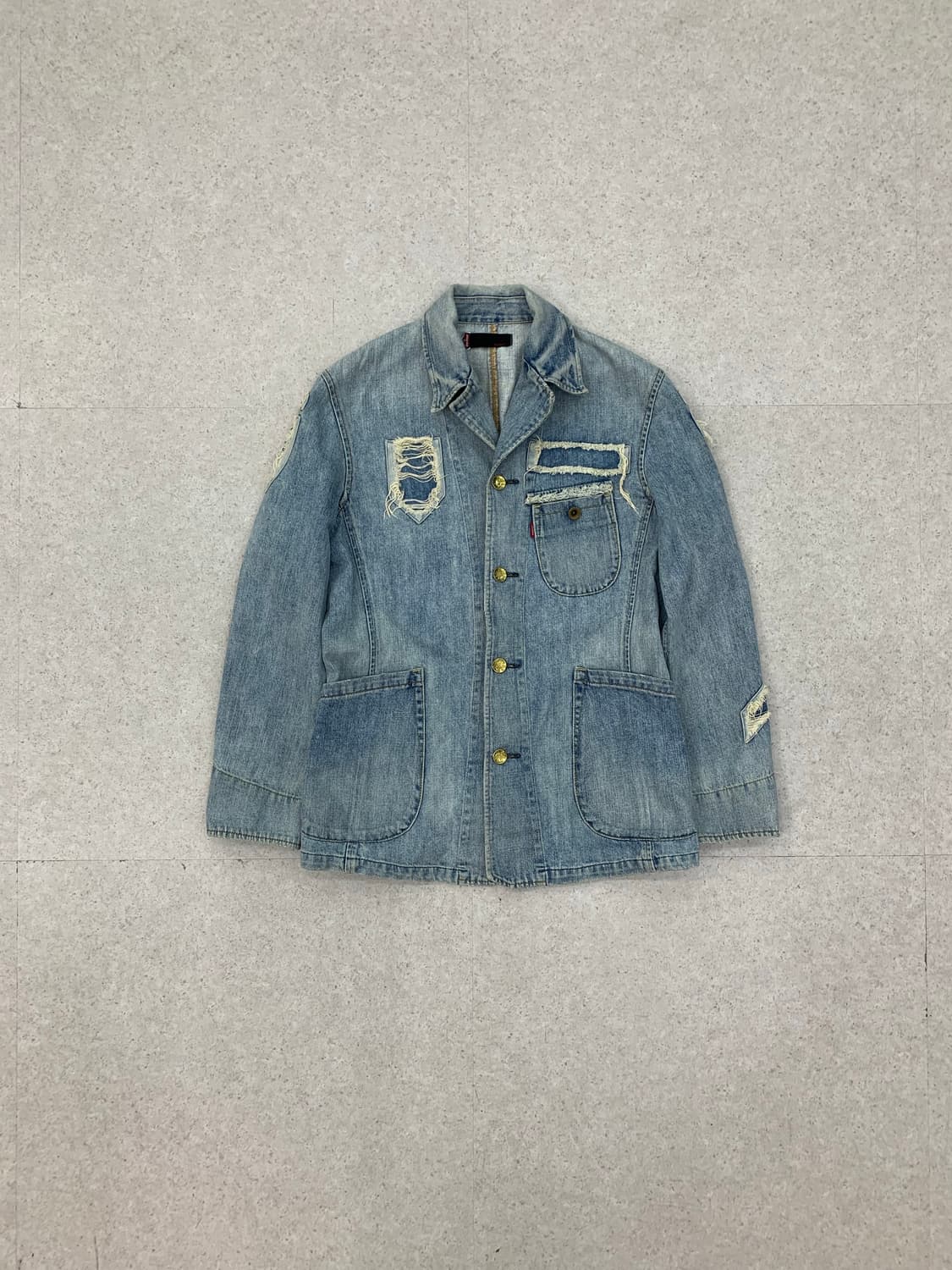 Levis 00s 리바이스 레드룹 디스트로이드 데님자켓 상품이미지1