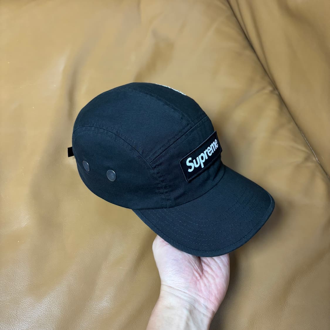 Supreme 슈프림 21fw 밀리터리 워시드 블랙 캠프캡 모자 상품이미지3