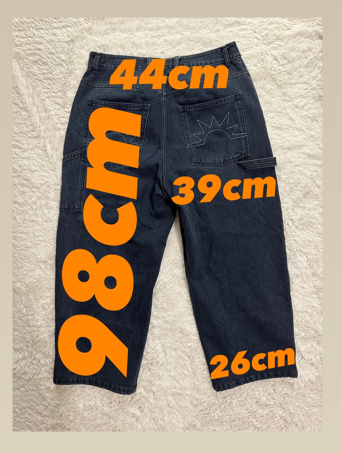 HELLO SUNRISE 네이비 데님 팬츠 L 상품이미지2