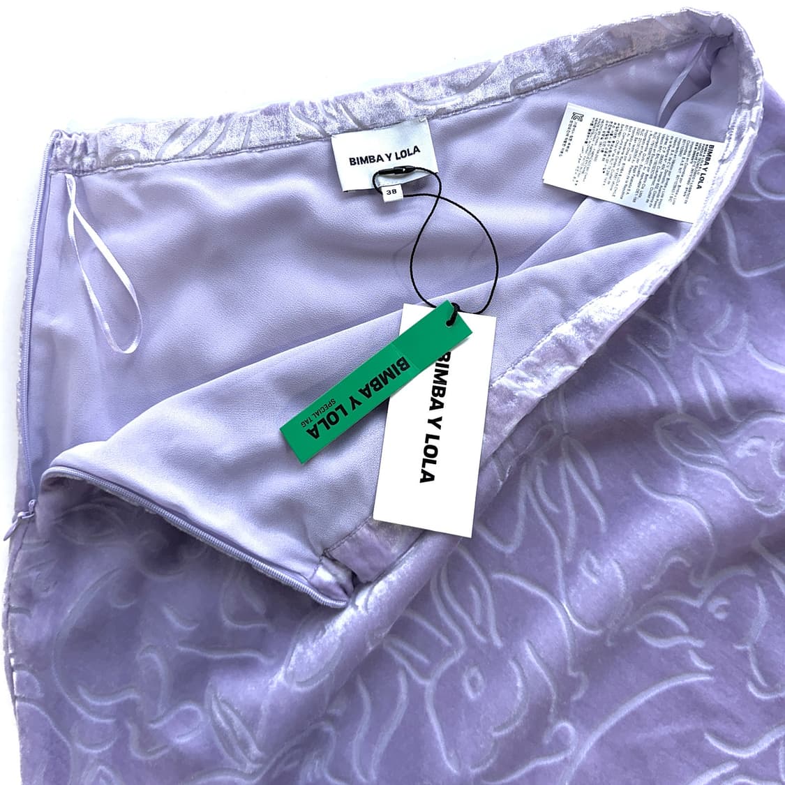 빔바이롤라 라일락 벨벳 스커트 [새상품] 상품이미지4