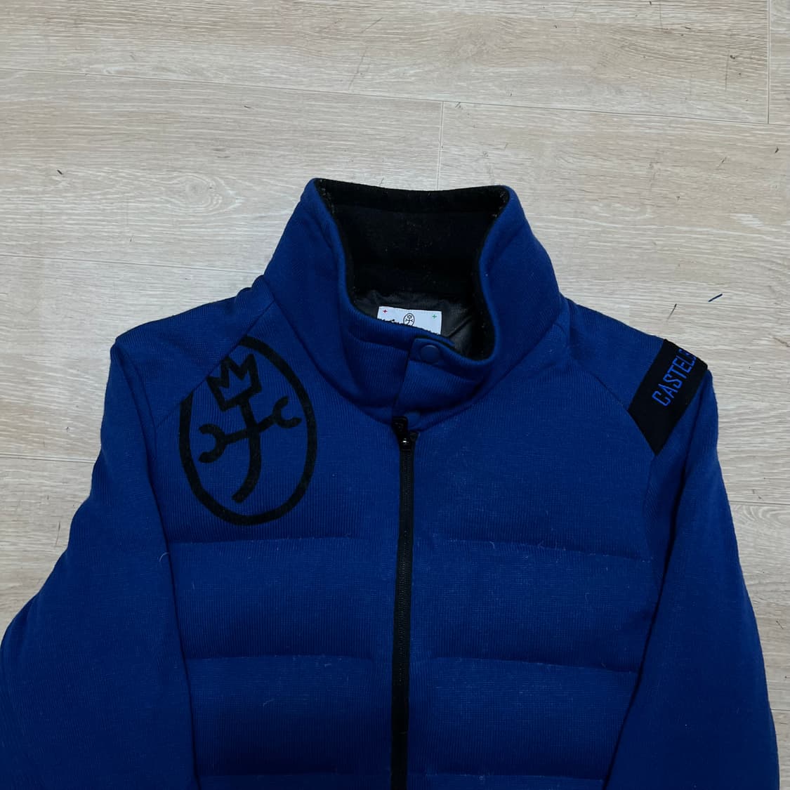 까스텔바작 골프웨어 덕다운 방풍 니트 패딩 점퍼 [블루] M/95 상품이미지2