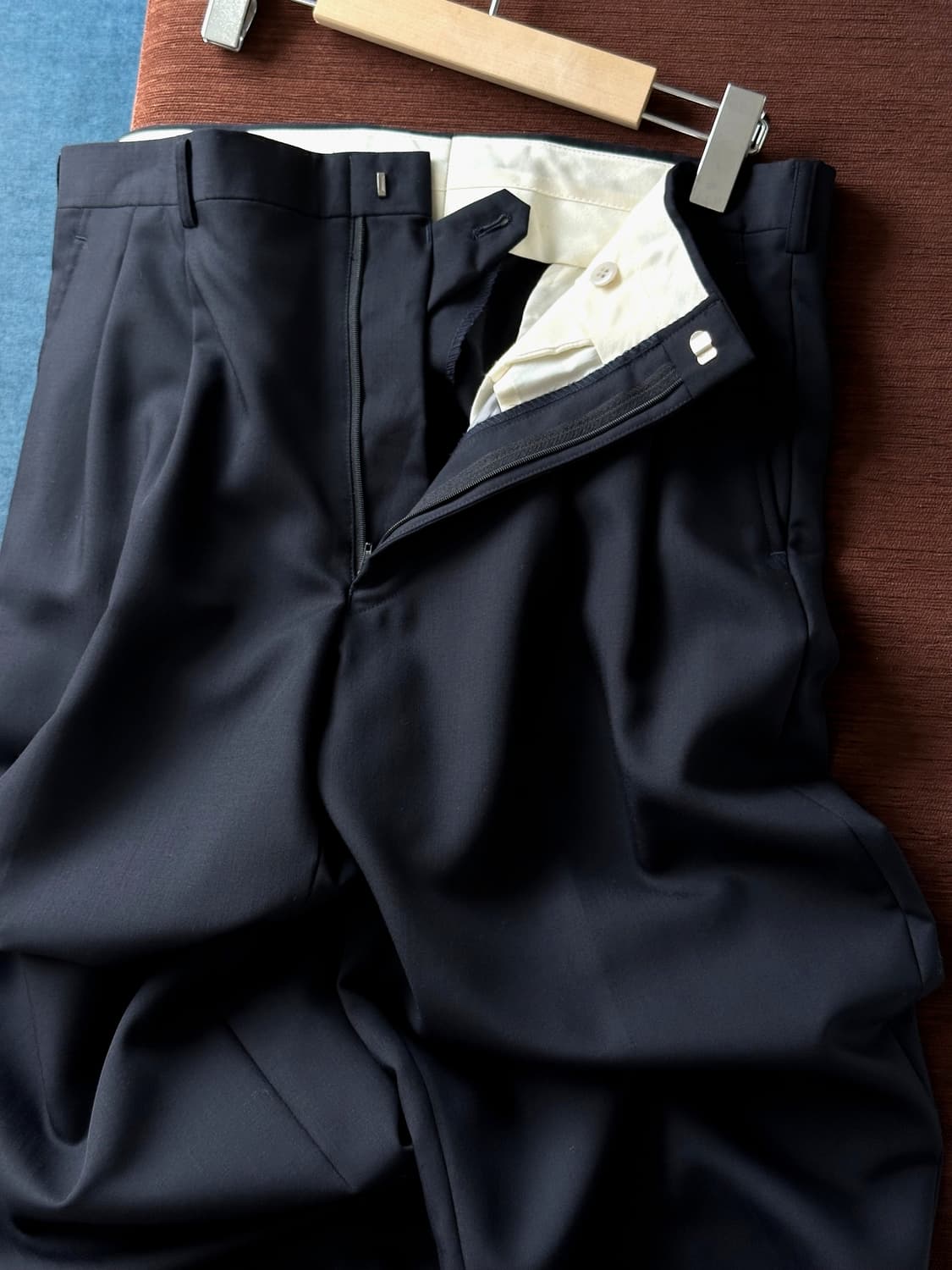 Wool poly 2 pleats trousers 상품이미지1