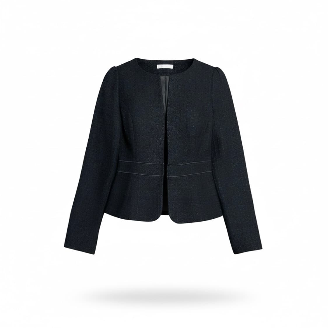 [L] Mitsumine 우먼즈 네이비 라운드 블레이저 자켓 상품이미지3