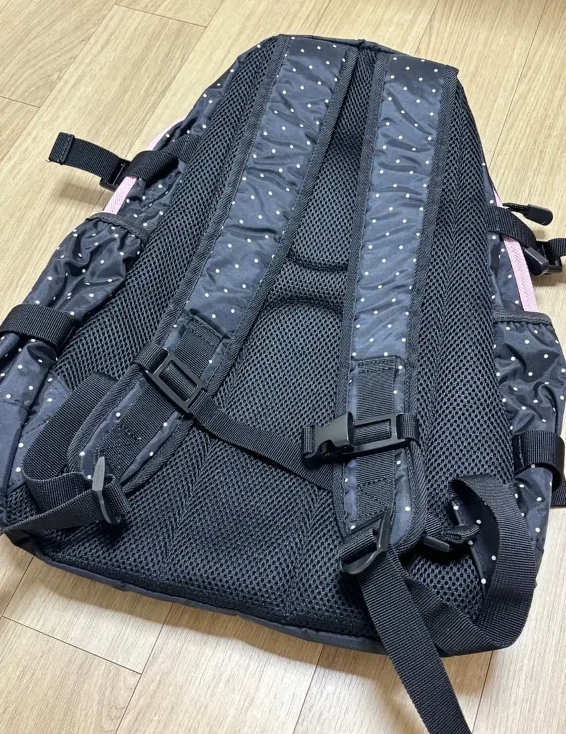 핑크 도트 이스트보이 백팩 땡땡이 가방 EASTBOY 배낭 대용량 책가방 상품이미지3