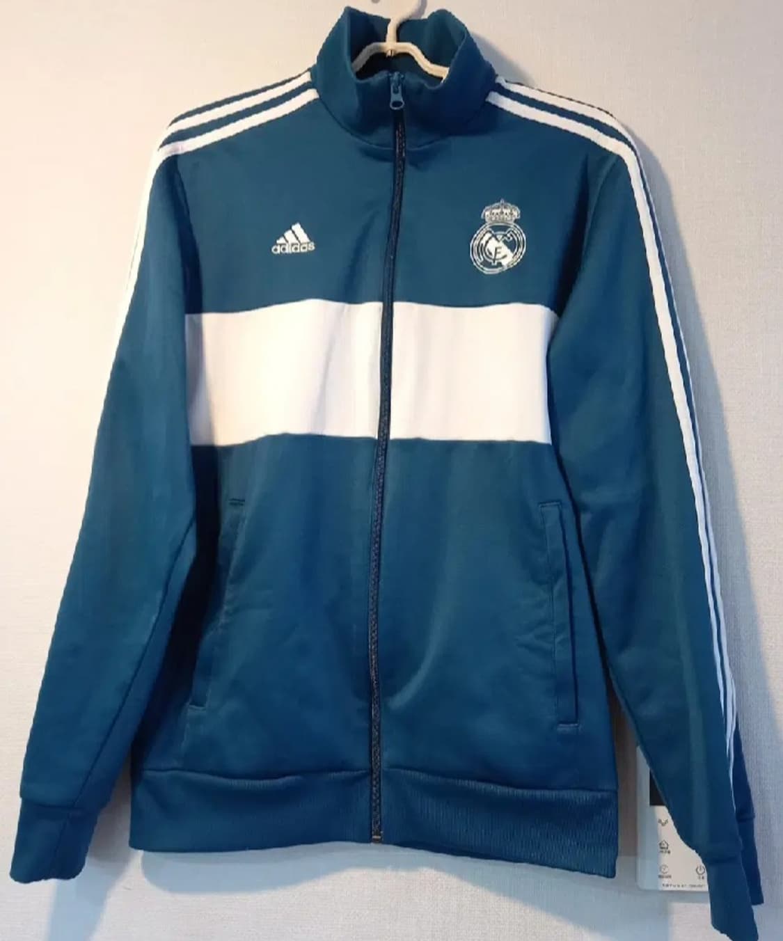 아디다스 레알마드리드 청록 트랙탑 저지 져지집업 105/XL 상품이미지1