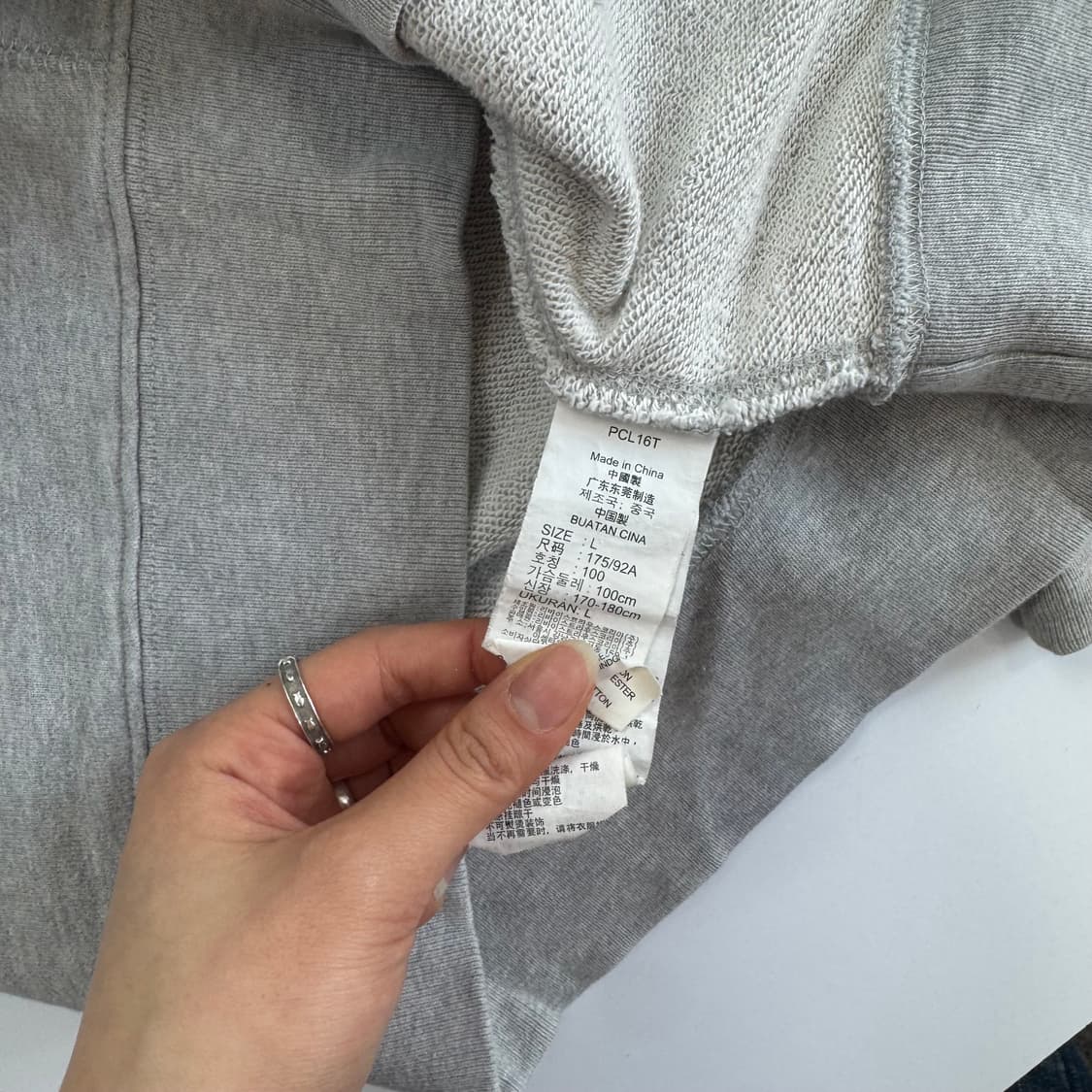 Levis 리바이스 프린팅 그레이 후드티 상품이미지7