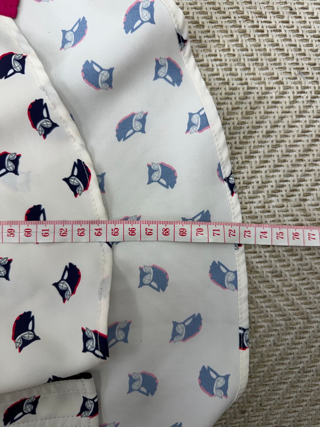 정품) 럭키슈에뜨 패턴 셔츠 블라우스 38 상품이미지8