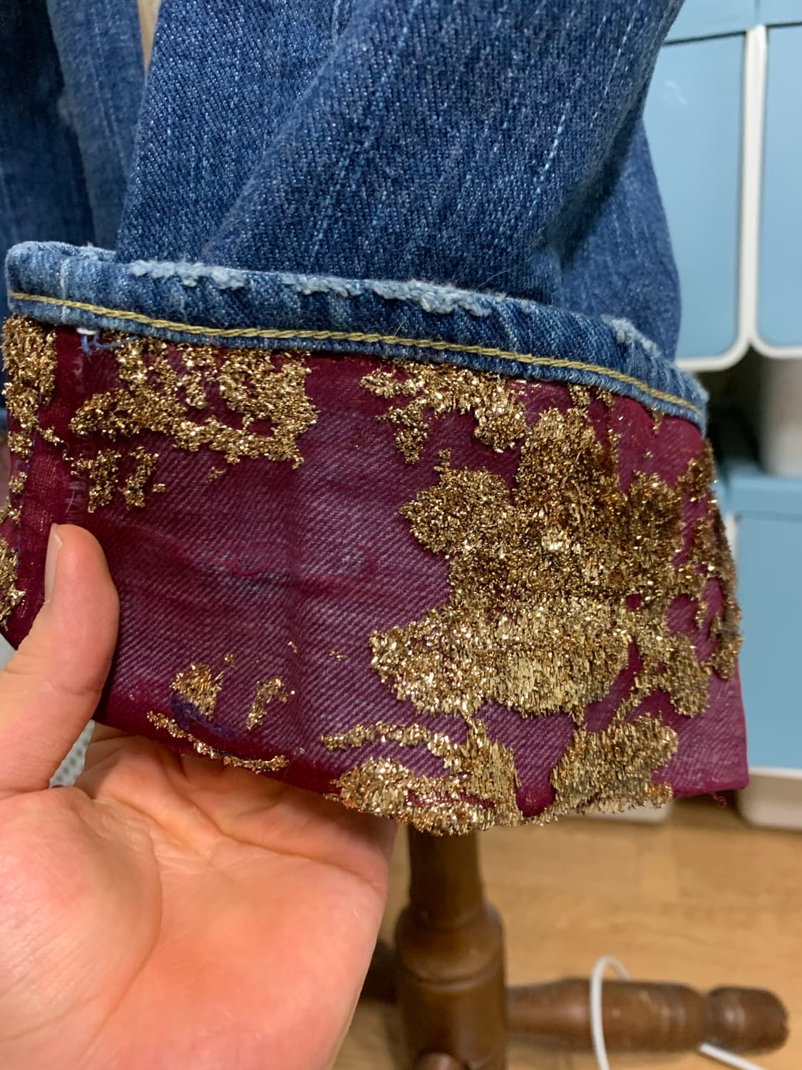 [0x30] 넘버나인 03년도 커트기 데님팬츠 상품이미지5