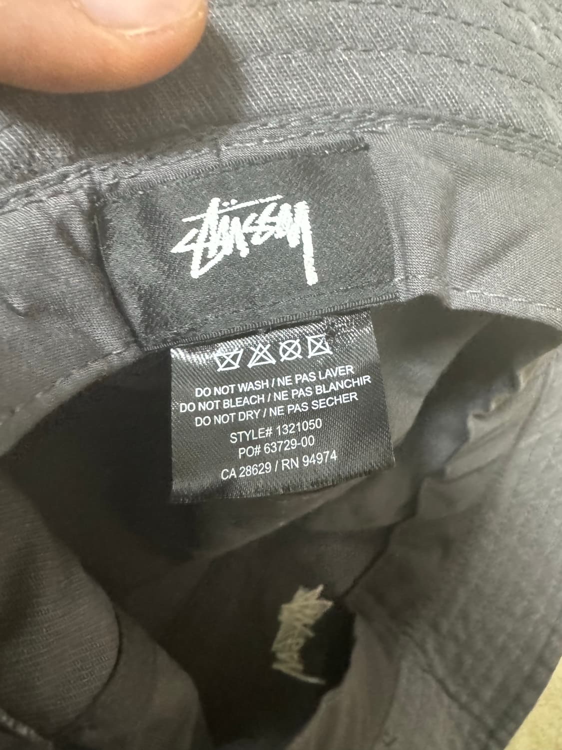 스투시 버킷햇 차콜 L 상품이미지3