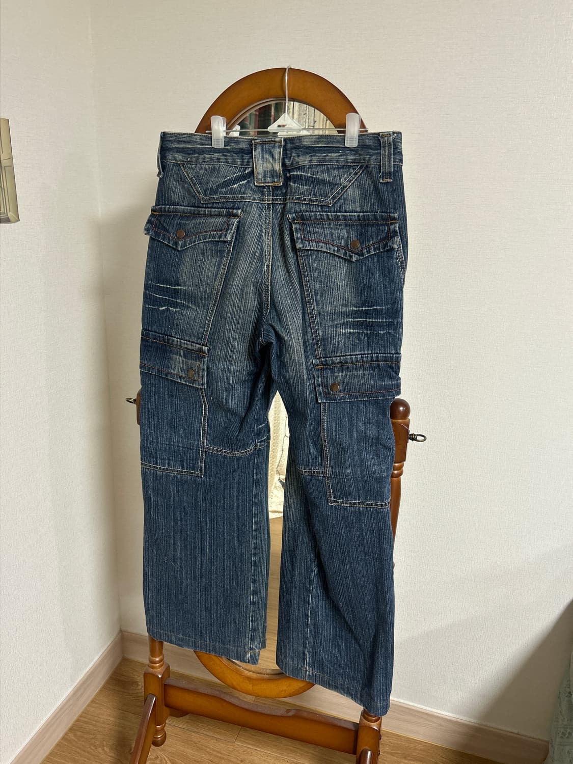 데님 와이드 카고팬츠 상품이미지2