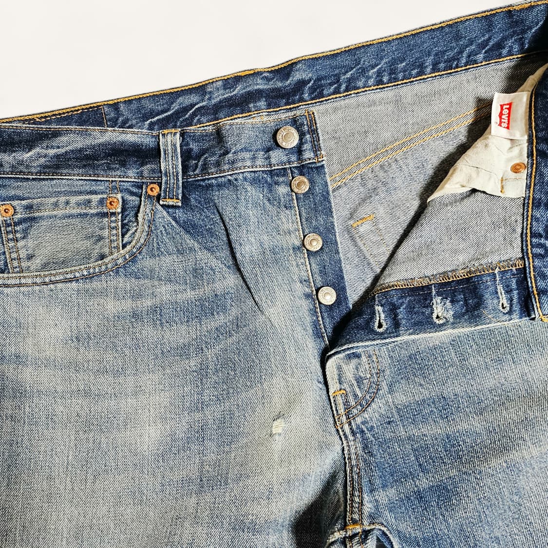 [36X34][리바이스]00's 501®오리지날 스트레이트 굿페이드 데님 상품이미지4