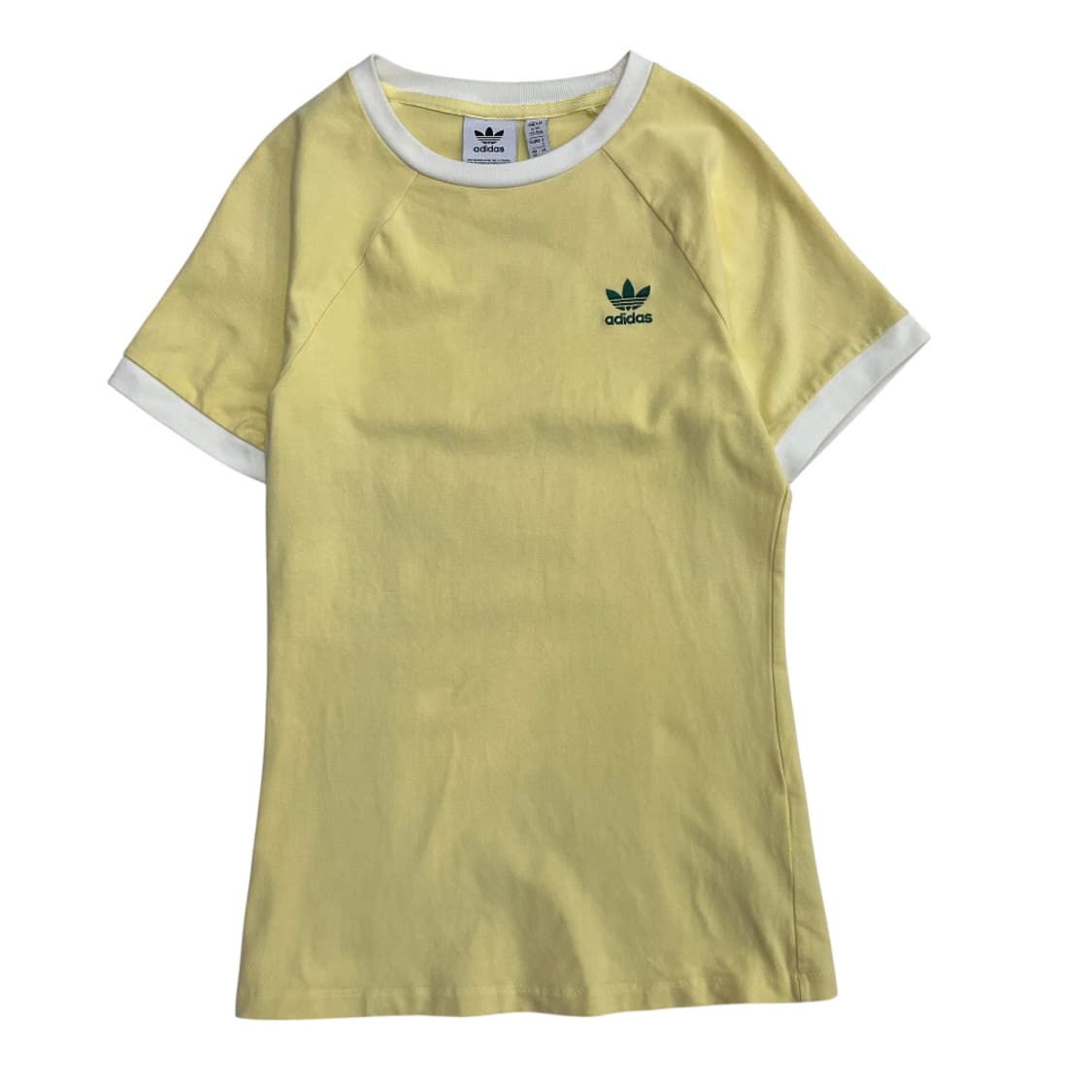 아디다스 딥그린 로고 레몬 반팔 XS 상품이미지3