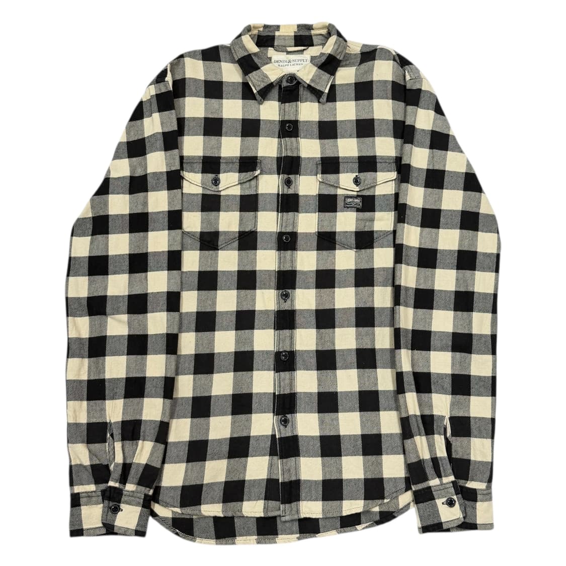 데님앤서플라이 랄프로렌 플란넬 체크 셔츠 남방 M 상품이미지1