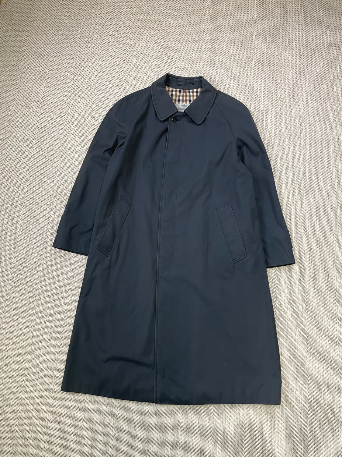 아쿠아스큐텀 잉글랜드 메이드 체크 라이닝 발마칸 코트 J03591 상품이미지1