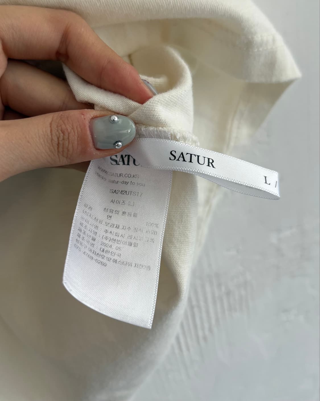 Satur 세터 카프리 시트론 드로잉 썸머 티셔츠 상품이미지5