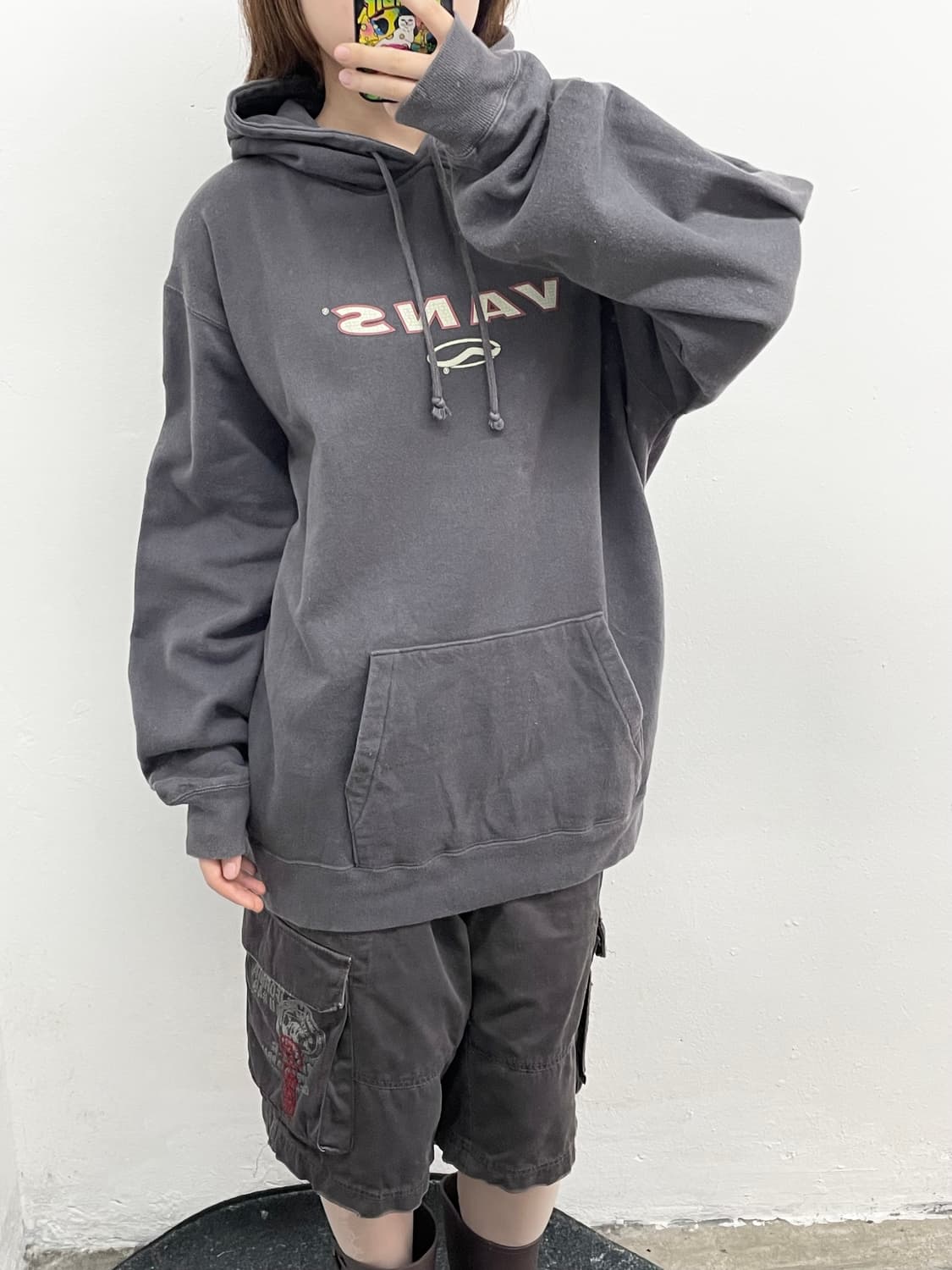 90s 클래식 반스 로고 풀오버 후드티 상품이미지6