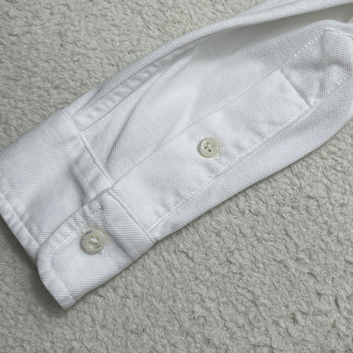 RALPH LAUREN 니트 옥스포드 셔츠 화이트 XS 상품이미지4