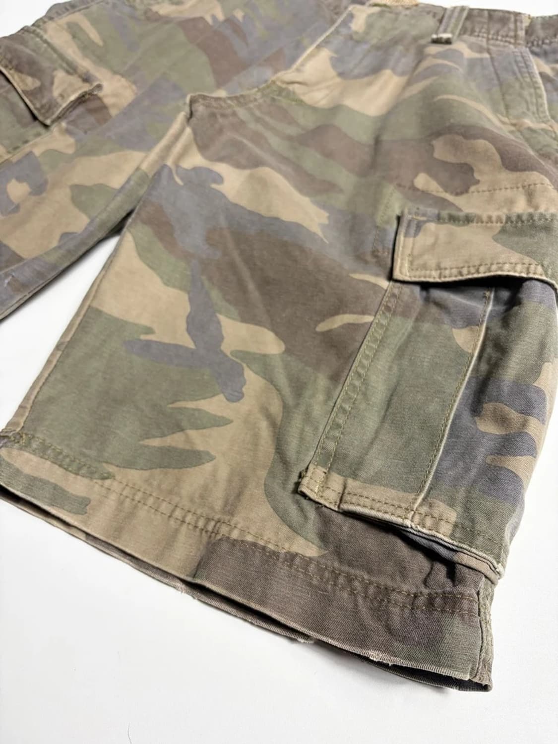 Selected 00's 카모플라쥬 코튼 카고 반바지 R1952 상품이미지4