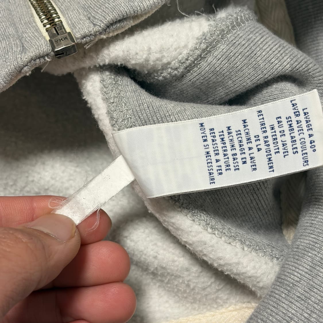 폴로 랄프로렌 버건디 포니 그레이 후드 집업 상품이미지4