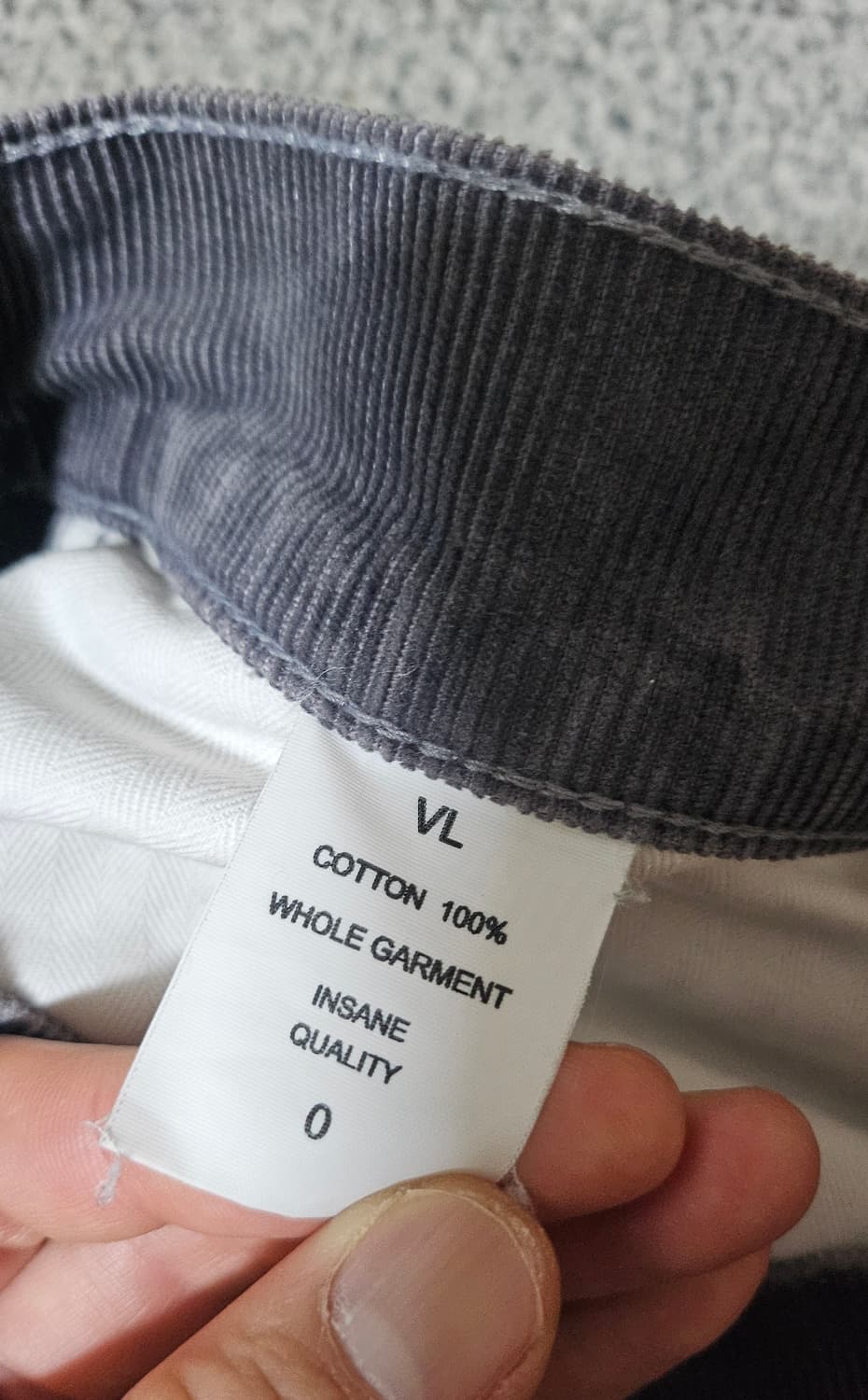 [0] 블라인드파일즈 부쉬 코듀로이 팬츠 그레이 상품이미지4