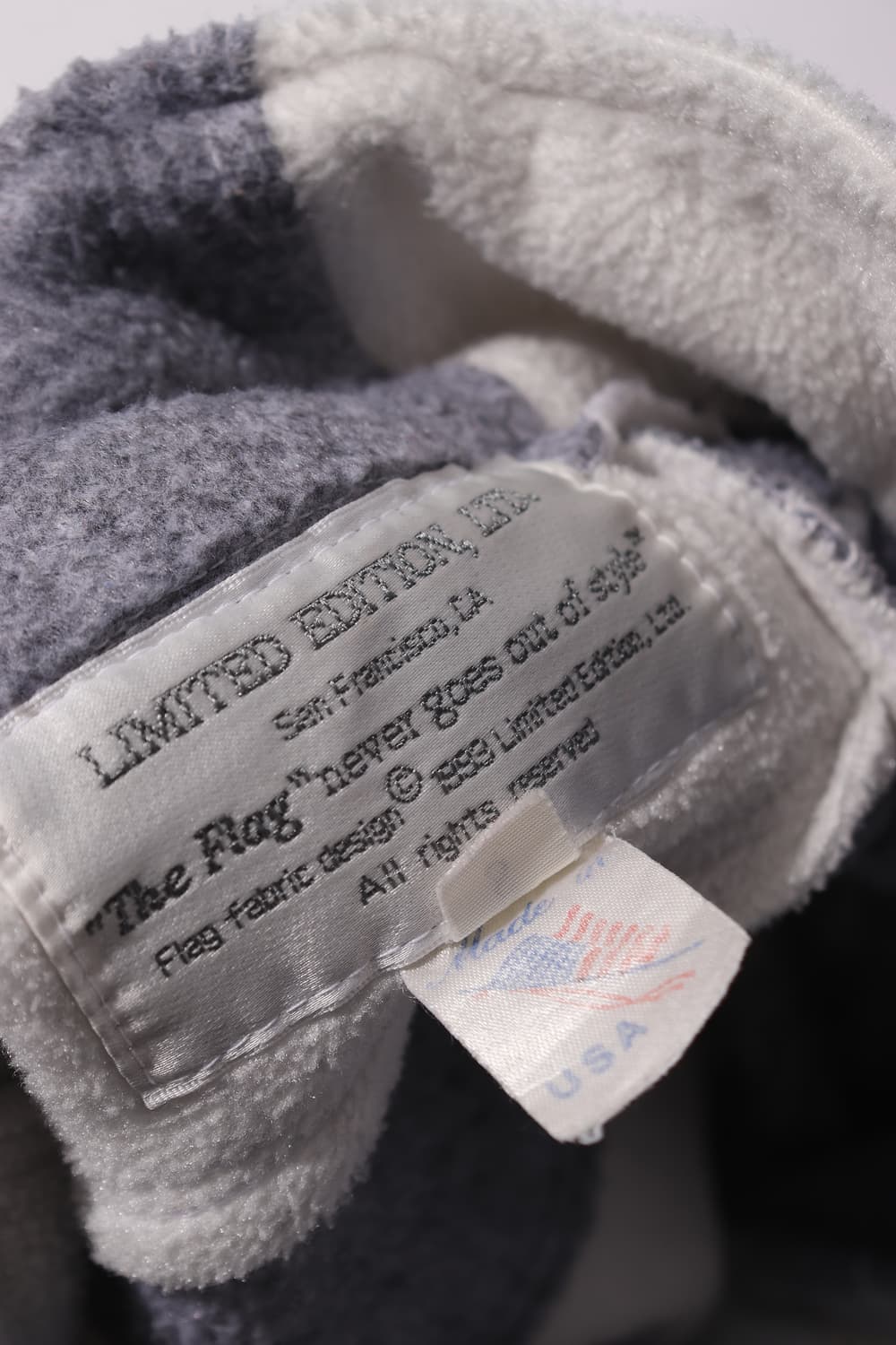 USA VINTAGE 성조기 플래그 아노락 플리스 점퍼 size S 상품이미지4