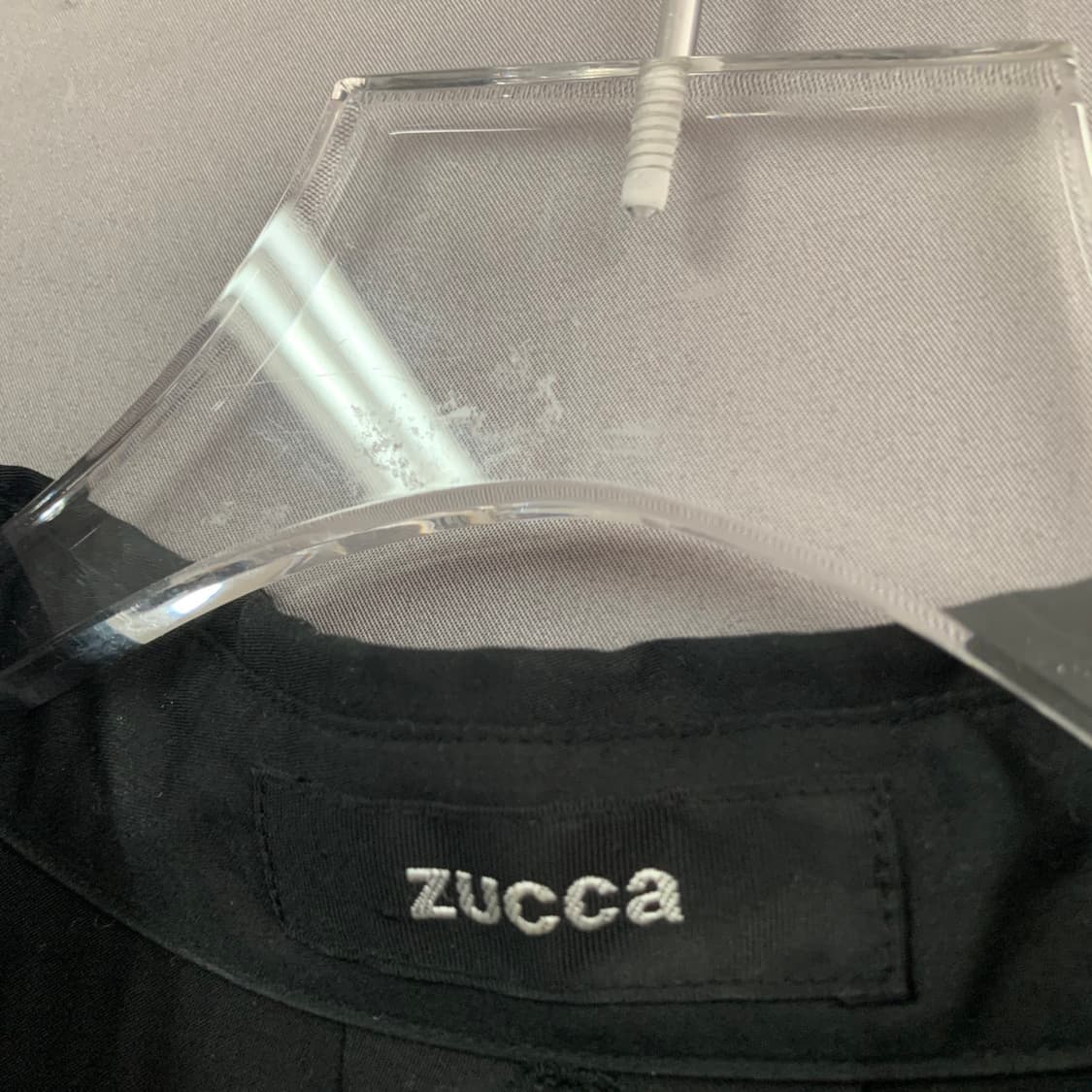 M ZUCCA 주카 오버핏 블랙 셔츠 롱 원피스 상품이미지6