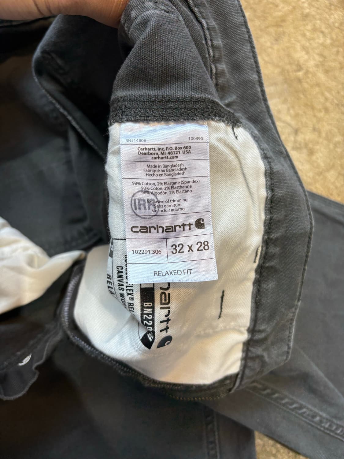 칼하트 워크 팬츠 상품이미지4