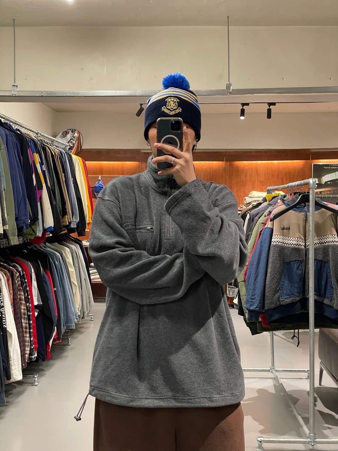 IZOD 플리스 반집업 상품이미지5